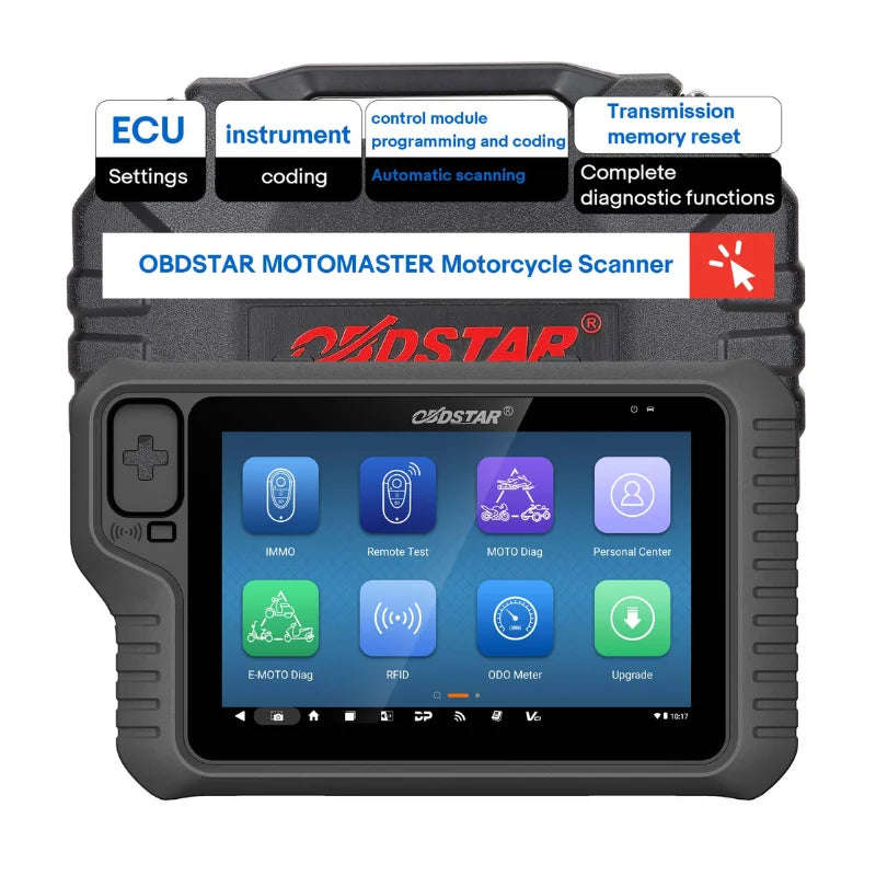 OBDSTAR MOTOMASTER Pro Motorcycle Diagnostic Scanner Tool CAN FD DoIP Bluetooth