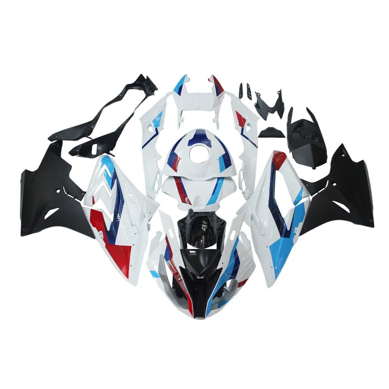 Premium ABS Injection Fairing Kit for BMW S1000RR 2017-2018 - White, Black, Blue