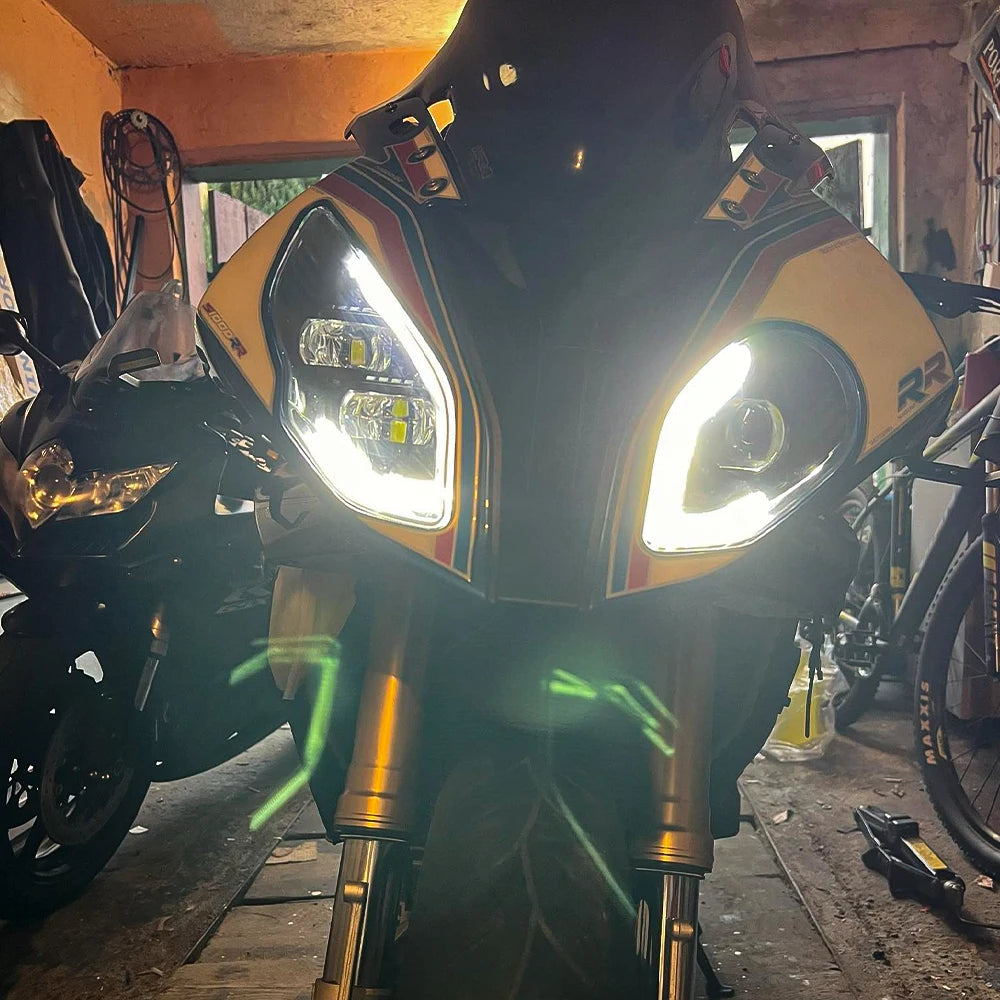 E-MARK LED Headlight BMW S1000RR (2015-2018) DRL High Low Beam Upgrade