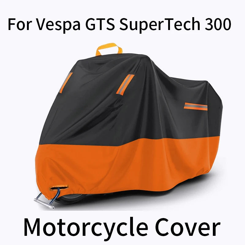 Premium Motorcycle & Scooter Cover – 420D Waterproof, UV & Dust Protection | Fits Vespa GTS SuperTech 300