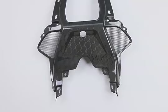 Load video: BMW Carbon Fiber Rear Seat Tail Mid Panel Fairing for BMW S1000RR / M1000RR (2019–2025) – Premium Lightweight Rear Seat Cover