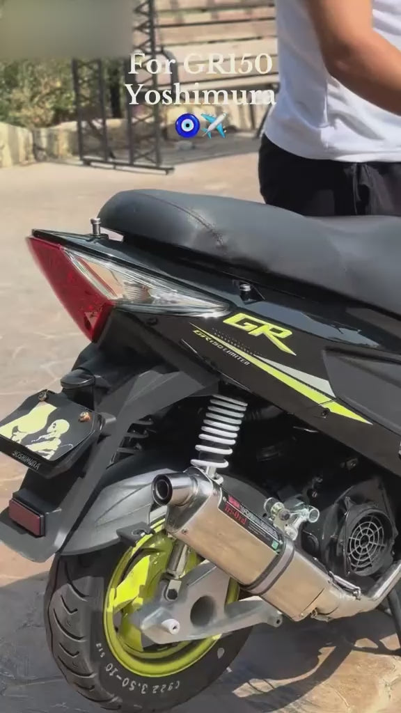 Load video: GR 150 Motorcycle Exhaust Muffler in Lebanon | Totimoto.com-